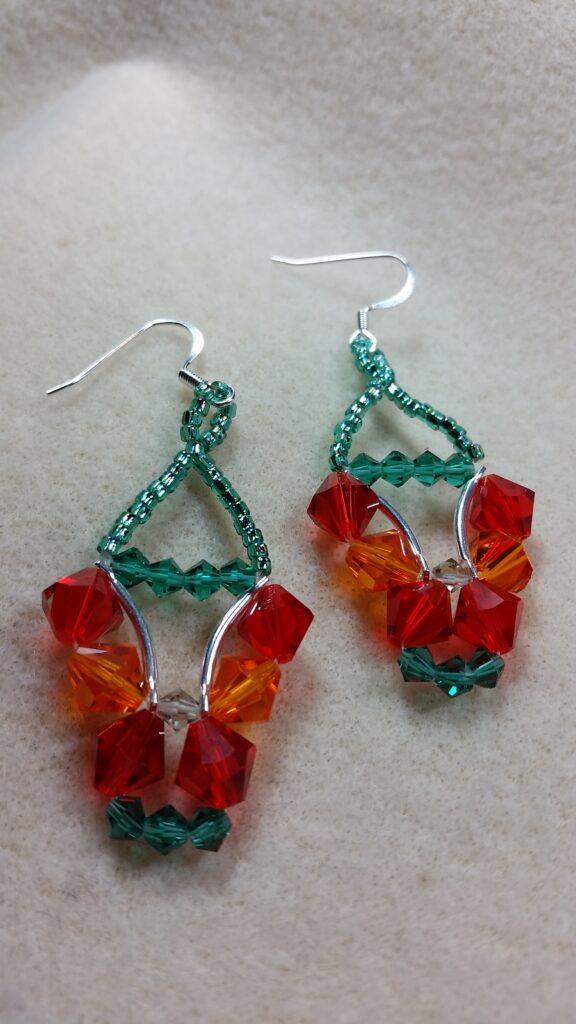 Misti's Jewelry Fire Opal Butterfly Earrings