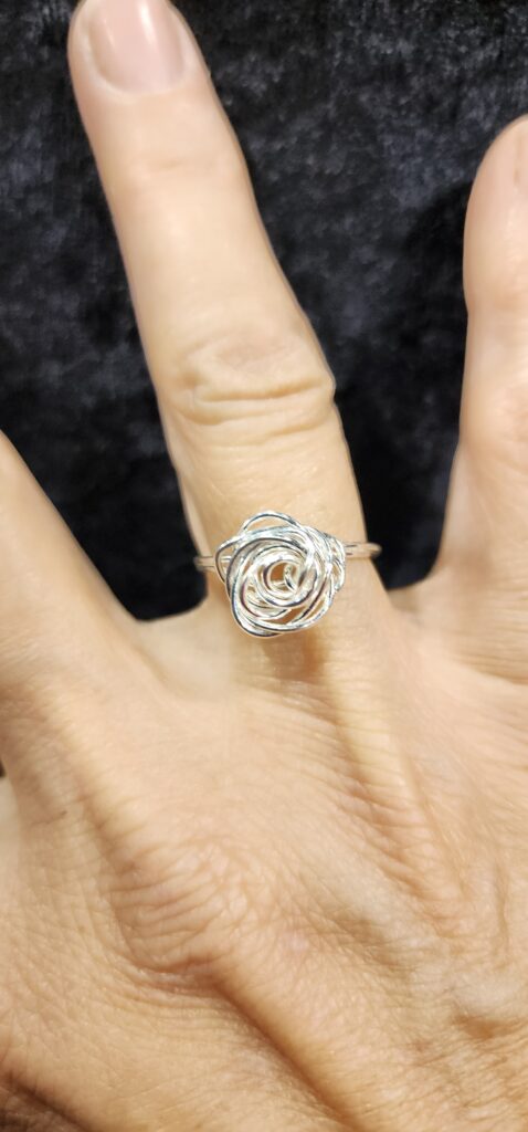 Misti's Jewelry Silver-plated Rose of a Ring